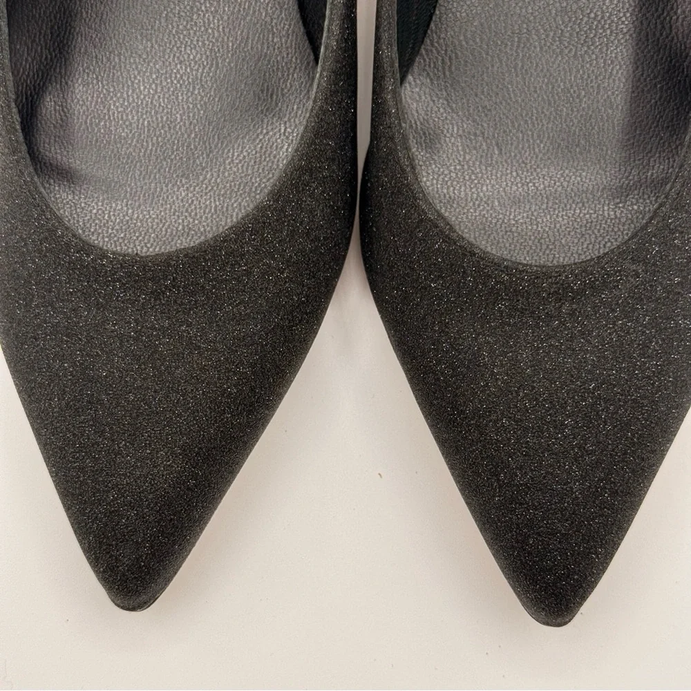 Raphael Sarti Elite Black Sparkle Women's Low Heels Size 37 - Picture 9 of 17